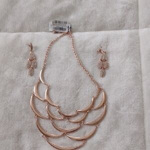 INC International Concepts Rose Gold Necklace Set